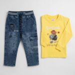 Boy Dress with Too Cool Bear Design - Image 2