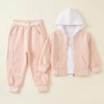 Baby Girl 3pc suit with Bow Design - Image 3