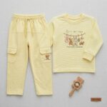 Baby Girl Suit with Hanging Bear Design - Image 2