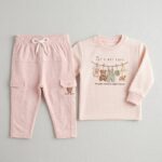 Baby Girl Suit with Hanging Bear Design - Image 3