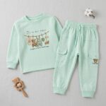 Baby Girl Suit with Hanging Bear Design - Image 4