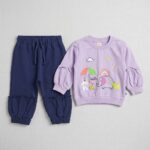 Baby suit with elephant and Bear Embroidery - Image 4