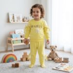 Baby suit with Paris and Bow Design