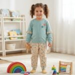 Baby Suit with Muti Flower Trouser