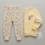 Baby Suit with Muti Flower Trouser - Image 4